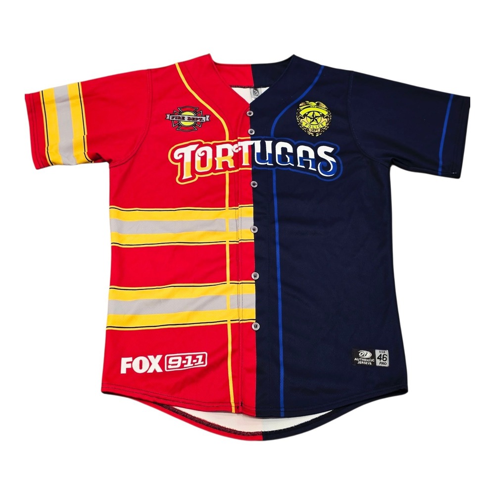 Daytona Tortugas Game Worn #7 First Responders Jersey Sz 46 MiLB Cincinnati Reds